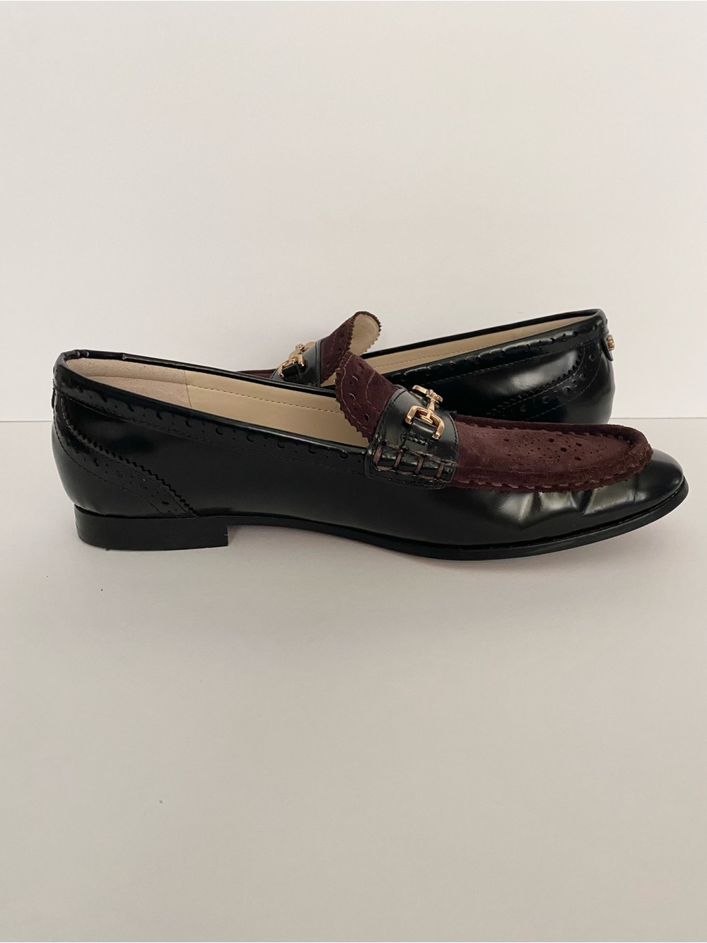 Sam Edelman Liona Bit Loafer Sz 7.5 Black Café Noir Leather - Picture 7 of 11